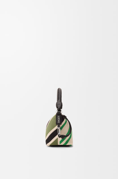 Loewe Cala mini bag in embroidered canvas and calfskin