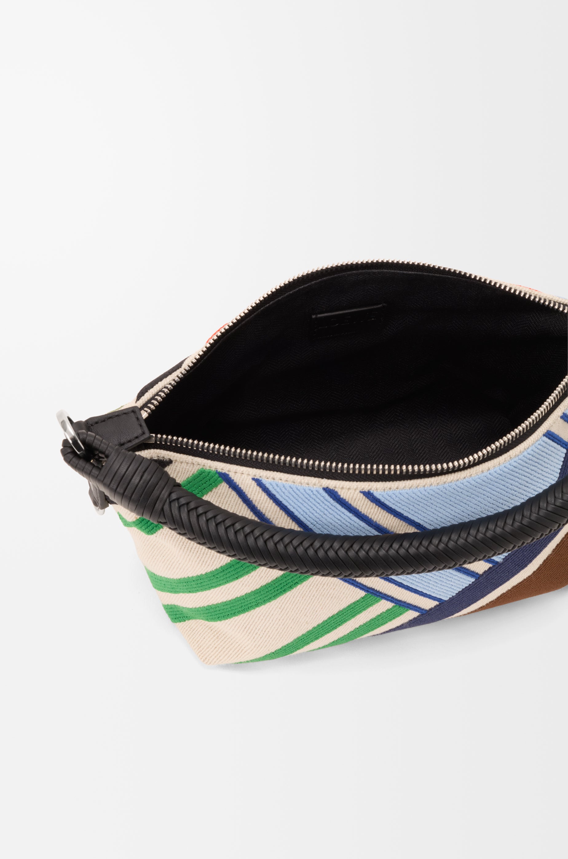 Loewe Cala mini bag in embroidered canvas and calfskin