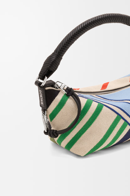 Loewe Cala mini bag in embroidered canvas and calfskin