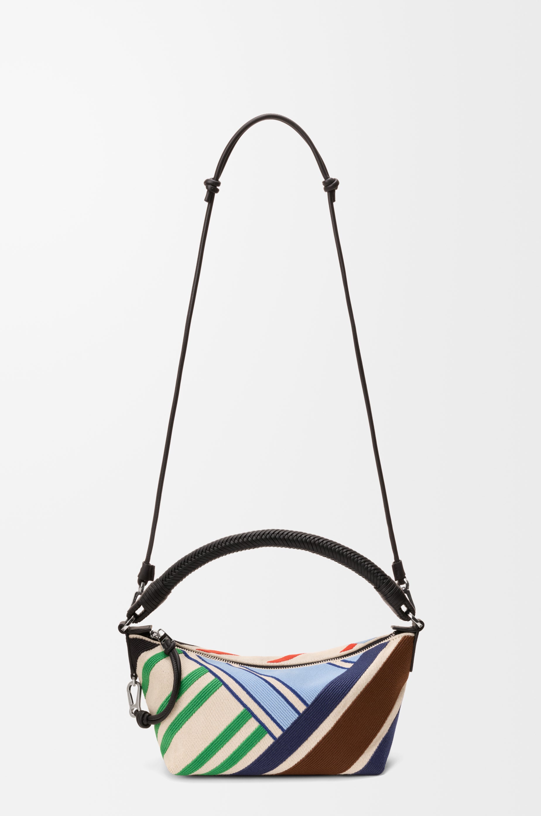 Loewe Cala mini bag in embroidered canvas and calfskin
