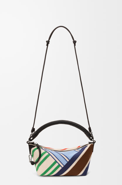 Loewe Cala mini bag in embroidered canvas and calfskin