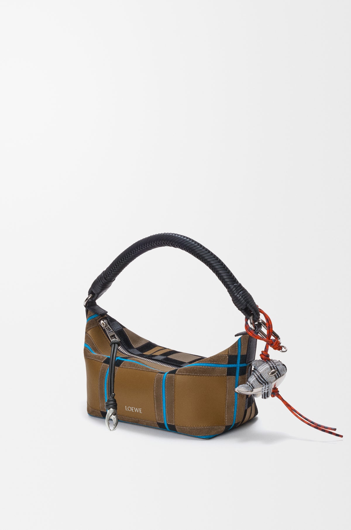 Loewe Cala Mini Bag in check intarsio