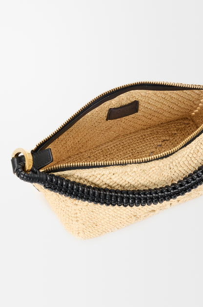 Loewe Cala mini bag in classic calfskin and raffia