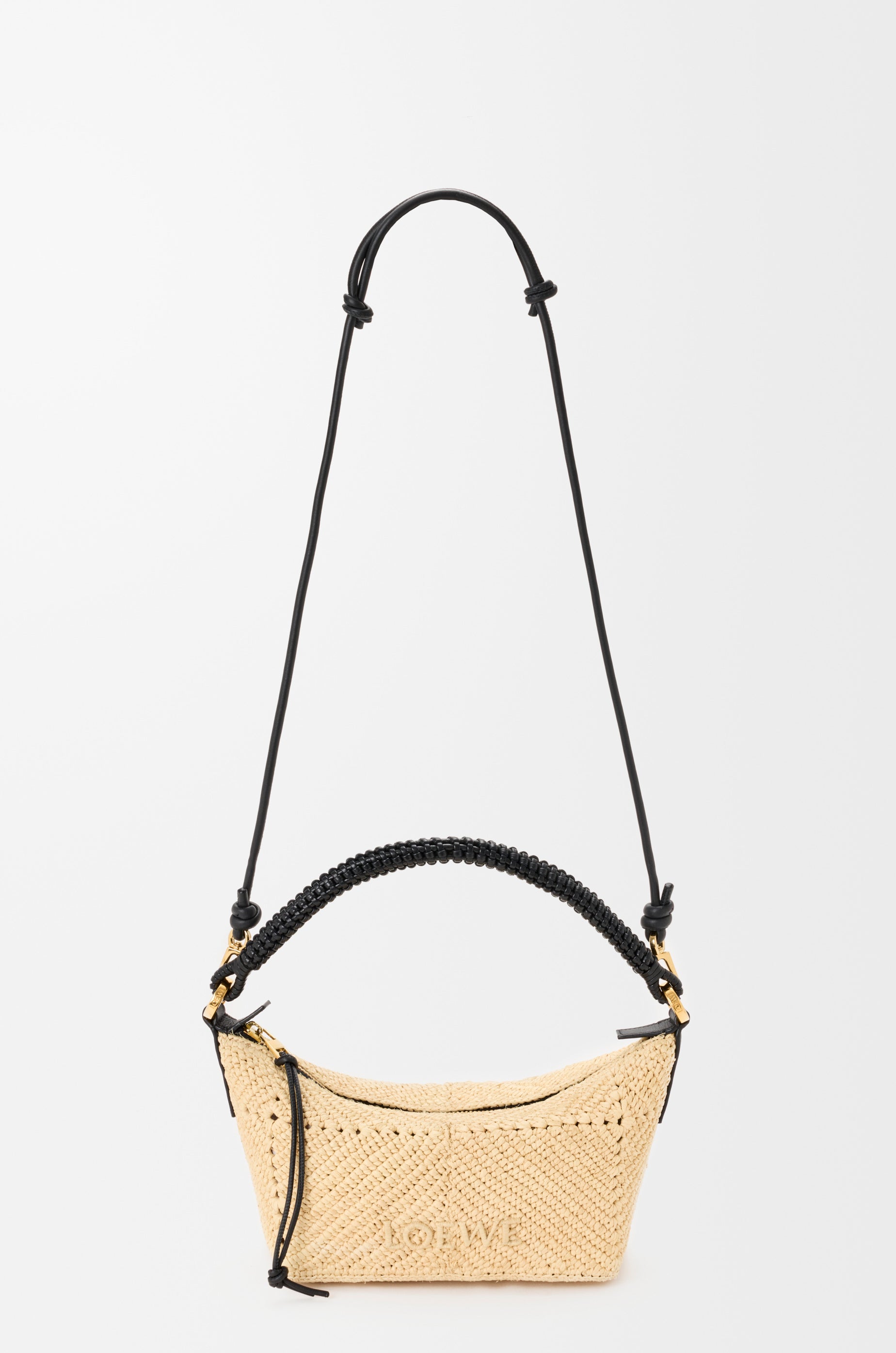 Loewe Cala mini bag in classic calfskin and raffia
