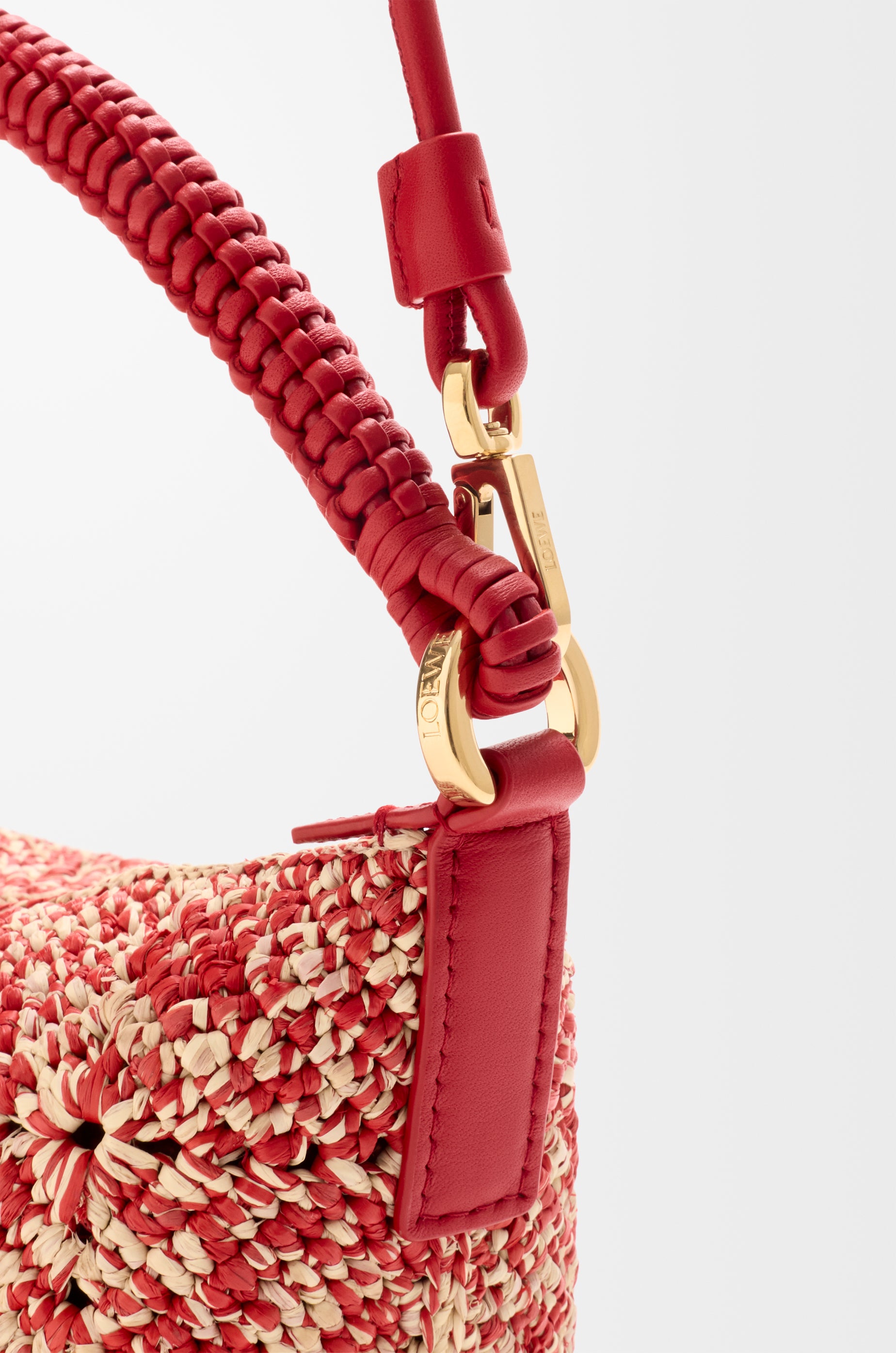 Loewe Cala mini bag in melange raffia