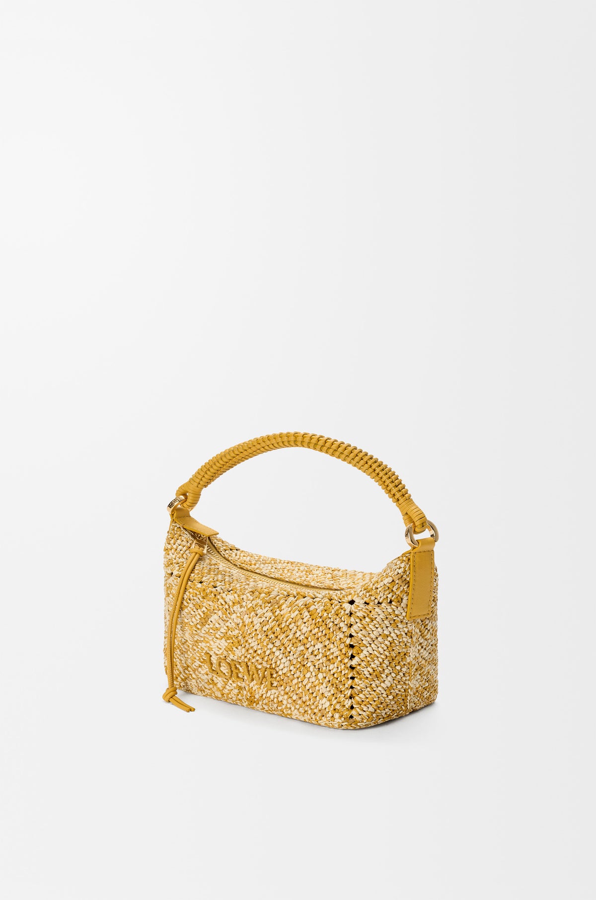 Loewe Cala mini bag in melange raffia