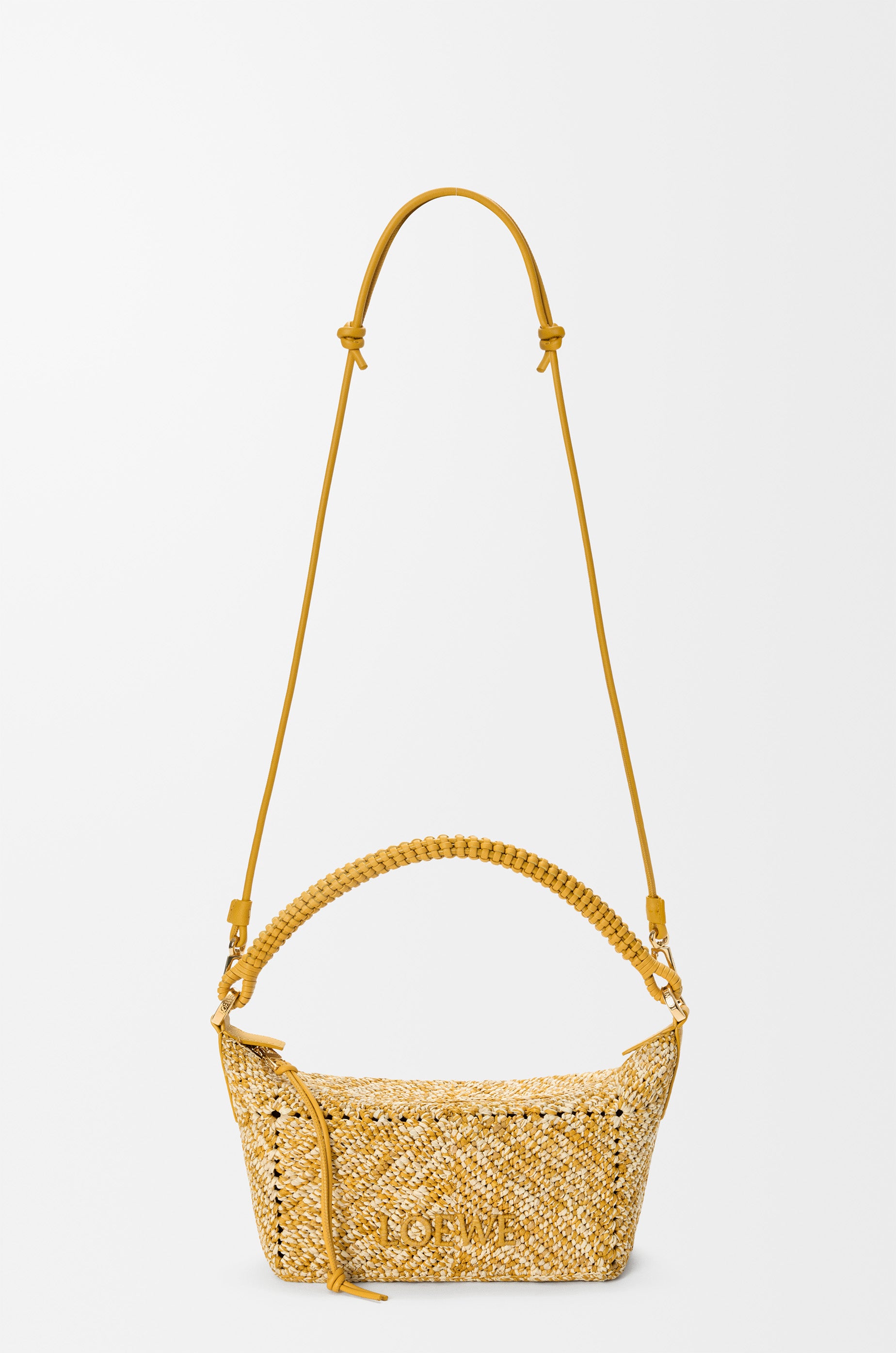 Loewe Cala mini bag in melange raffia