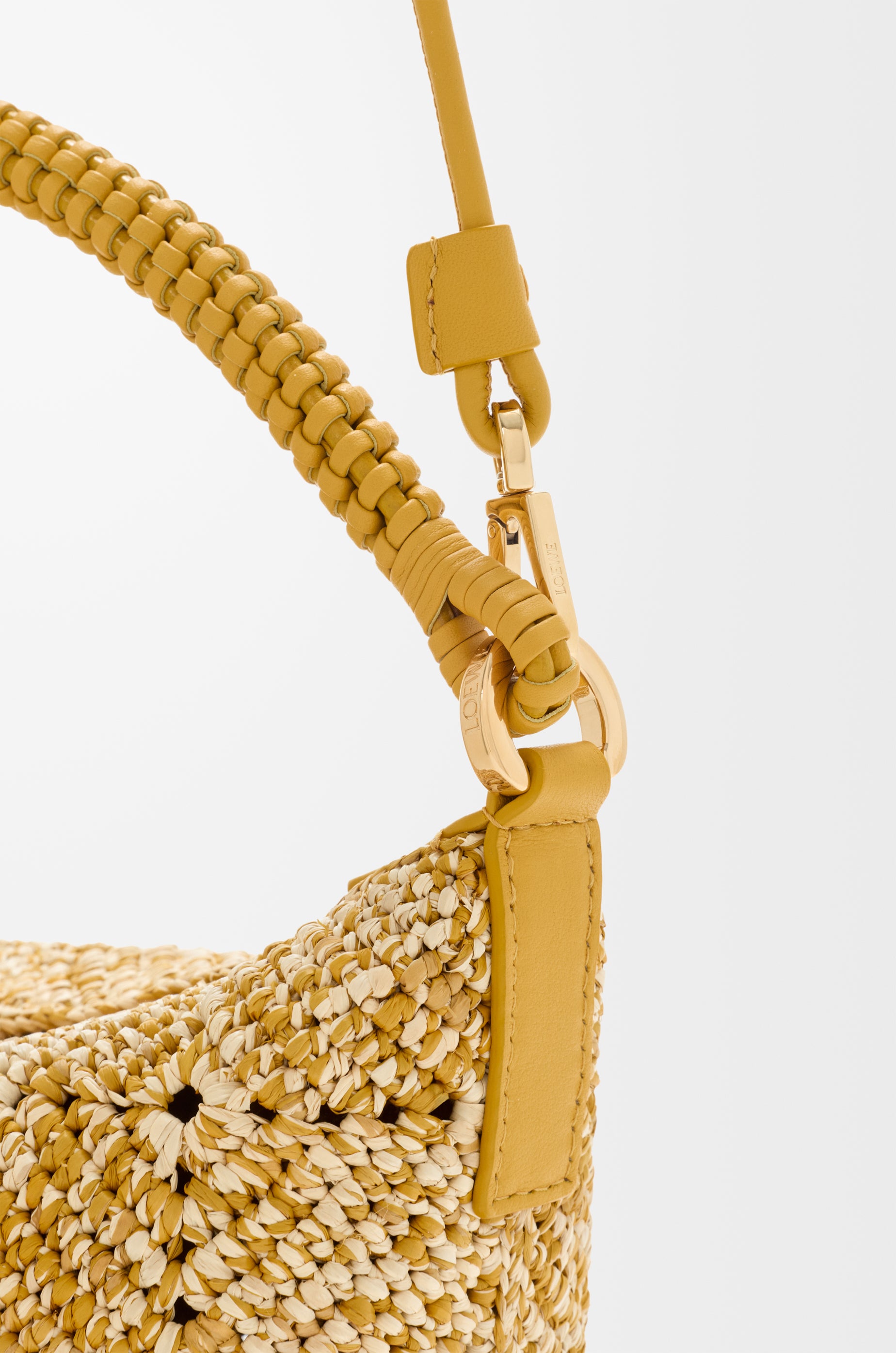 Loewe Cala mini bag in melange raffia