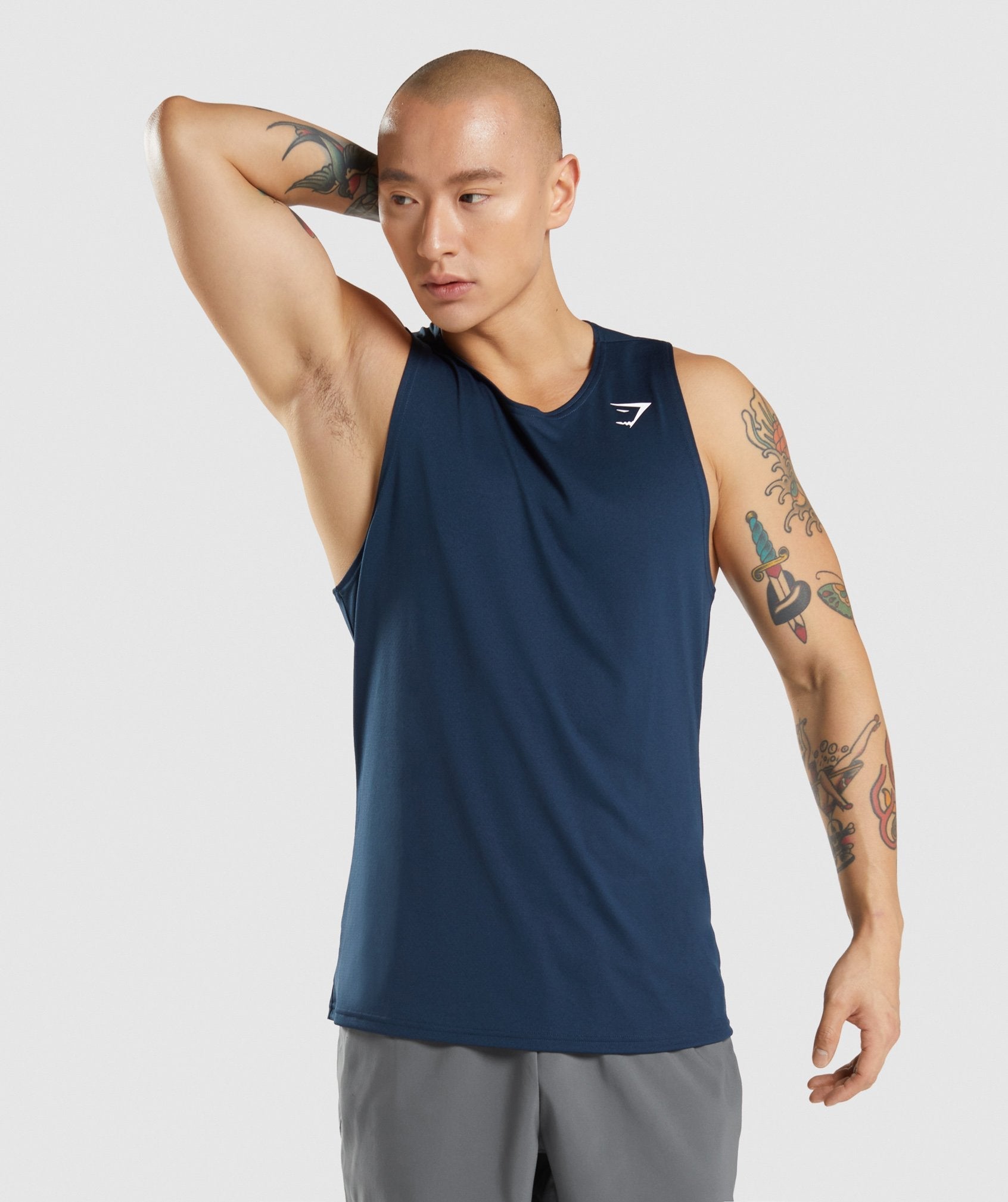 Gymshark Arrival Tank Navy