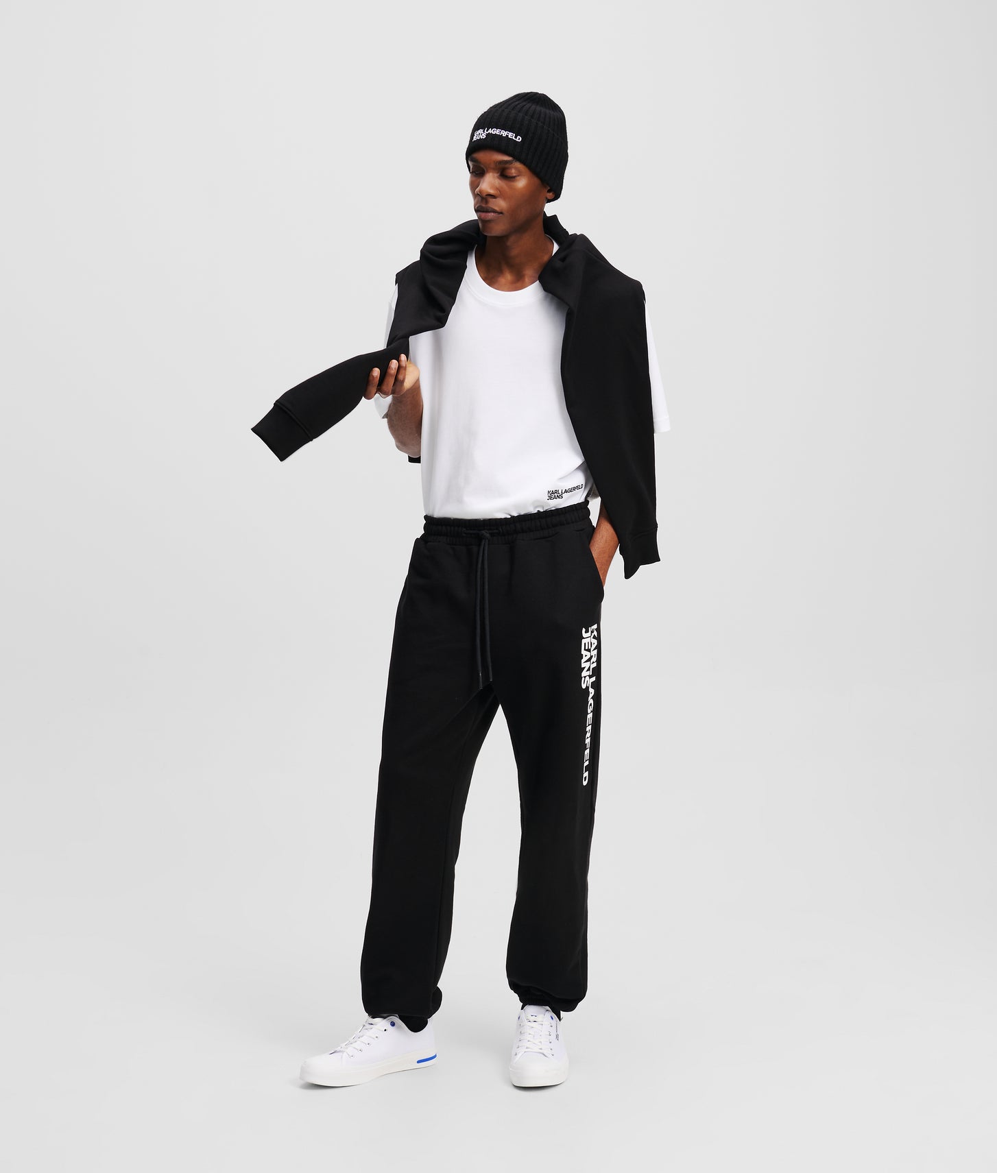 Karl Lagerfeld Slim-Fit Sweatpants Black