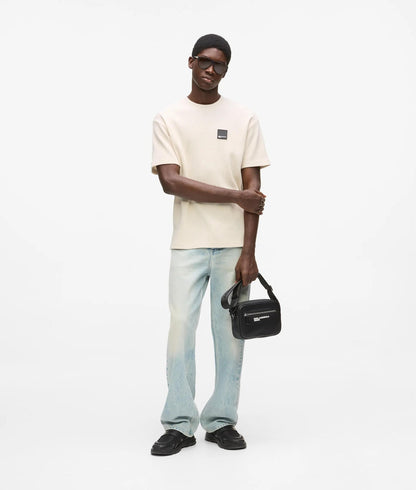 Karl Lagerfeld Waffle T-Shirt Whitecap Grey