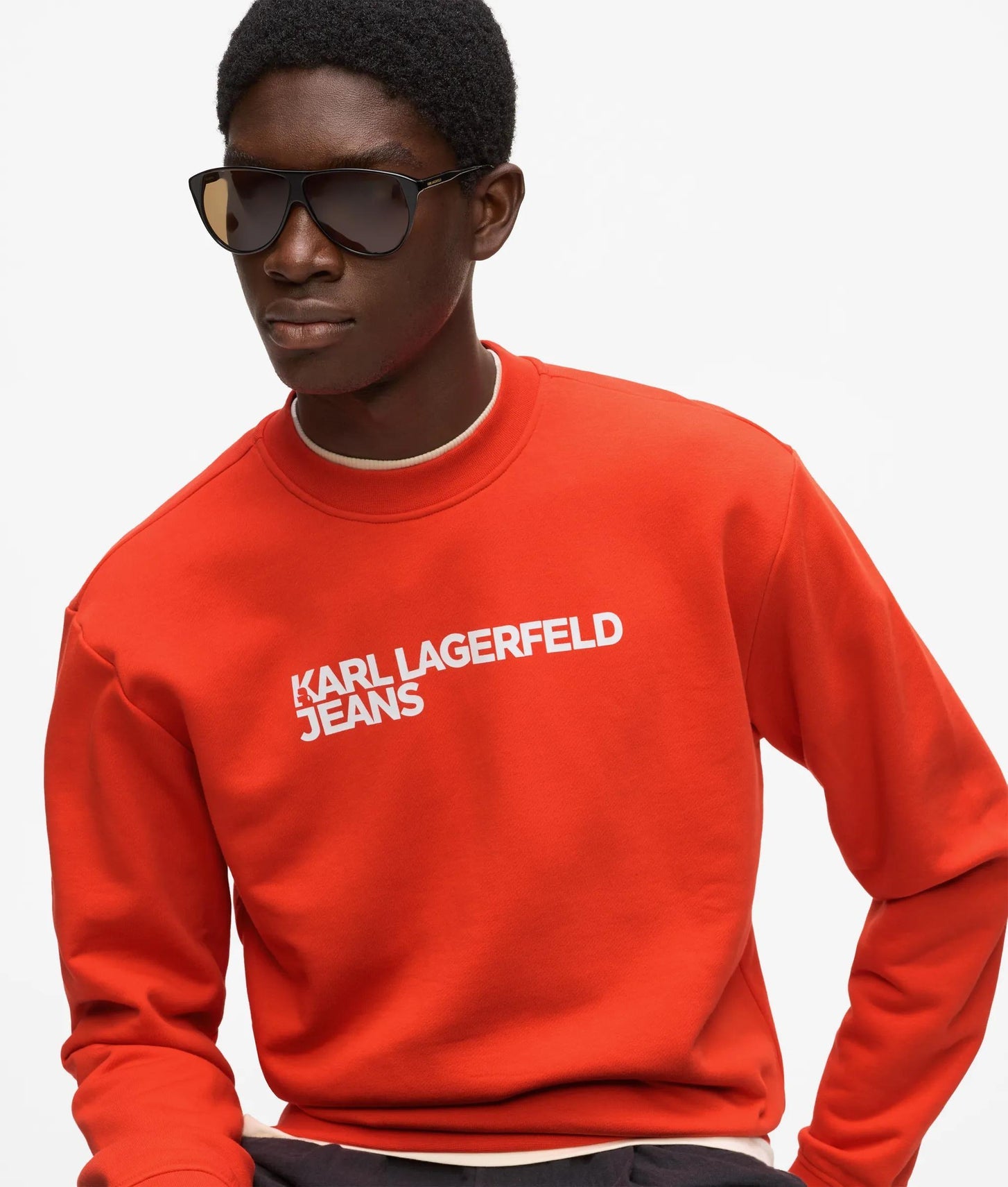 Karl Lagerfeld Logo Sweatshirt Grenadine