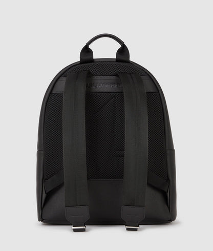 KarlLagerfeld Kmonogram Leather Backpack Black