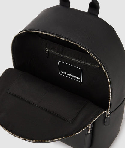 KarlLagerfeld Kmonogram Leather Backpack Black