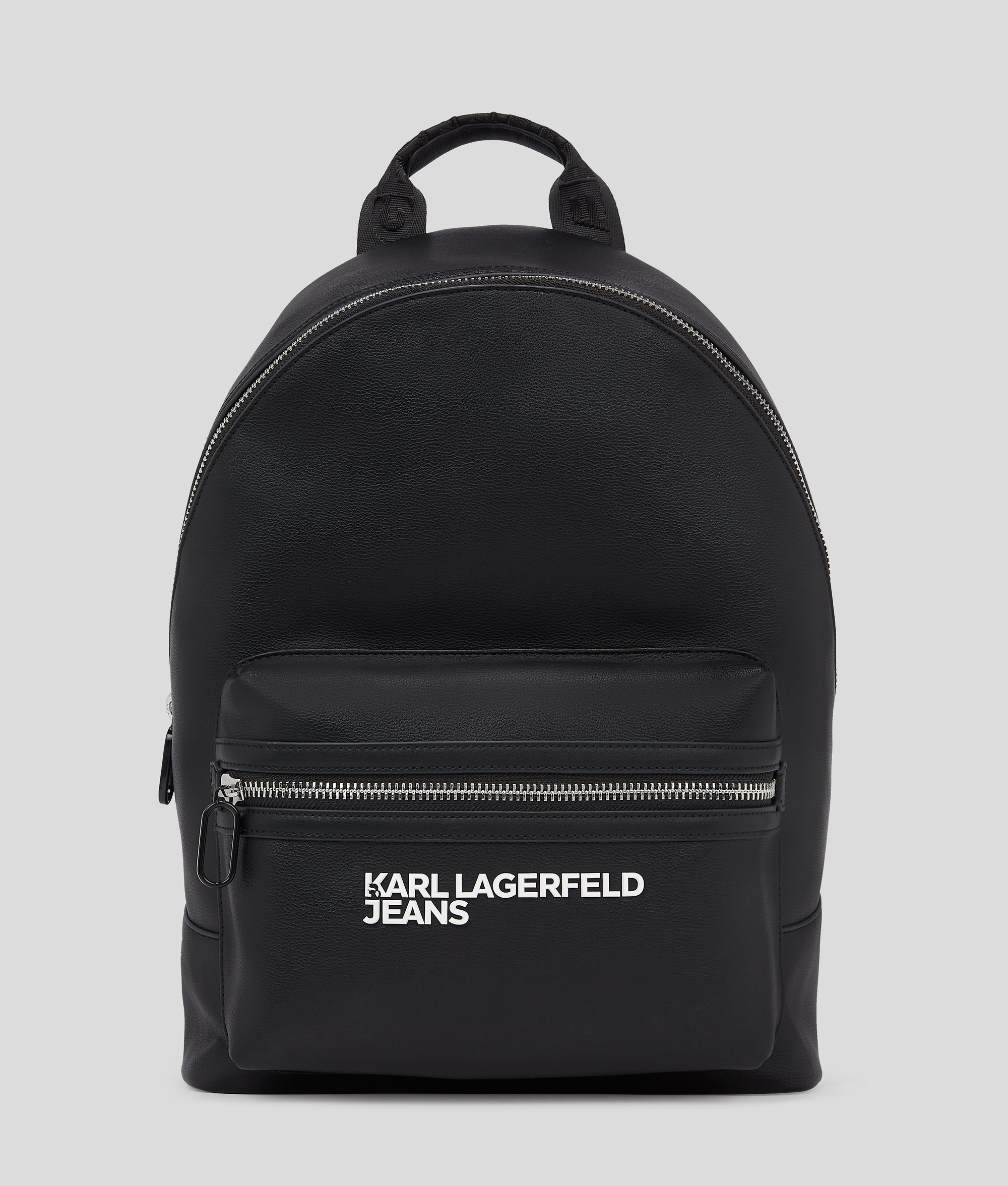 KarlLagerfeld Faux-Leather Backpack Black
