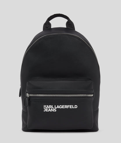 KarlLagerfeld Faux-Leather Backpack Black