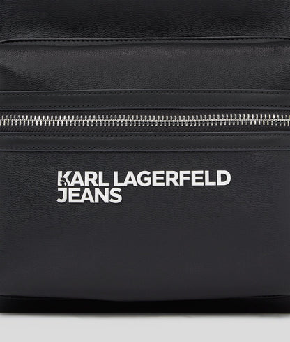 KarlLagerfeld Faux-Leather Backpack Black