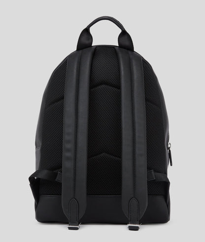 KarlLagerfeld Faux-Leather Backpack Black