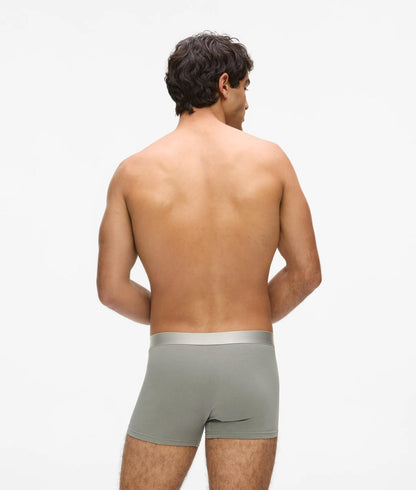 Karl Lagerfeld Metallic Logo Trunks – 3-Pack Forest-Black-Sedona