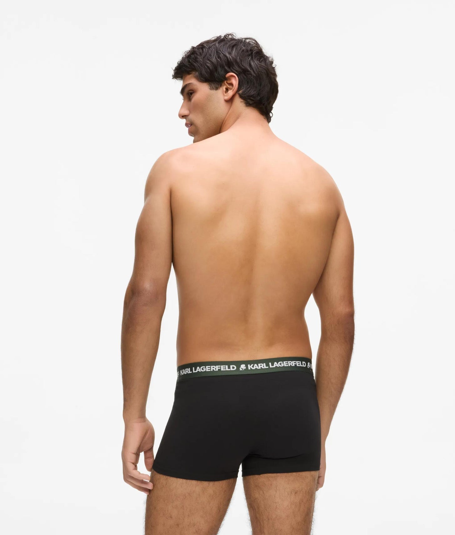 Karl Lagerfeld Logo Trunks – 3-Pack Forest-Dill-Medieval