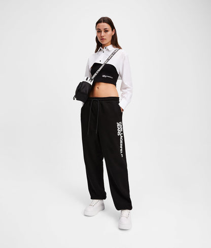 Karl Lagerfeld Slim-Fit Sweatpants Black