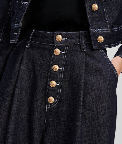 KarlLagerfeld Kcircle Perforated Small Tote Bag Trench Beige