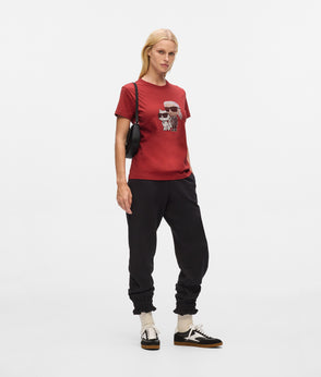 KarlLagerfeld Ikon All-Over-Print Tote Bag Black