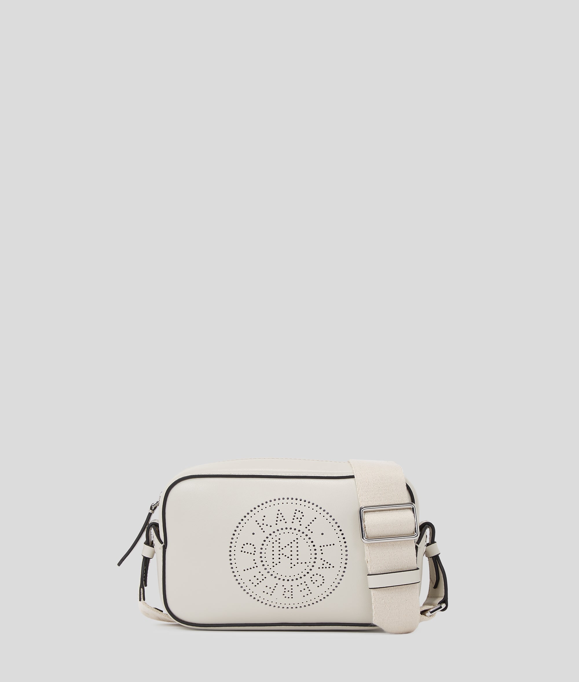 KarlLagerfeld Kcircle Perforated Crossbody Bag Cement