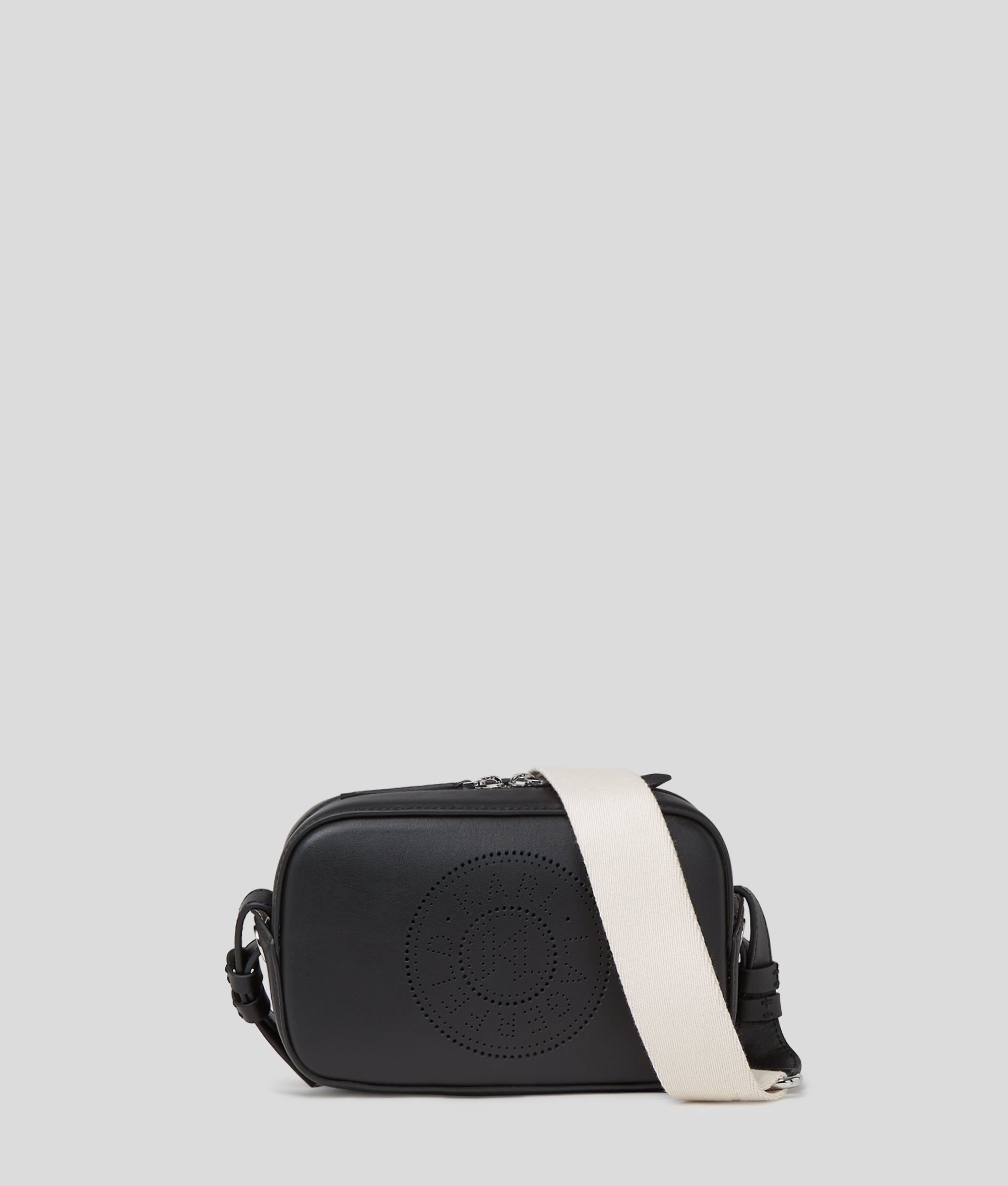KarlLagerfeld Kcircle Perforated Crossbody Bag Black