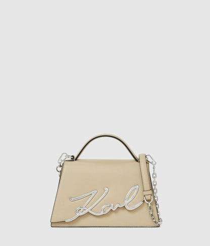 KarlLagerfeld Ksignature Medium Crossbody Bag Safari