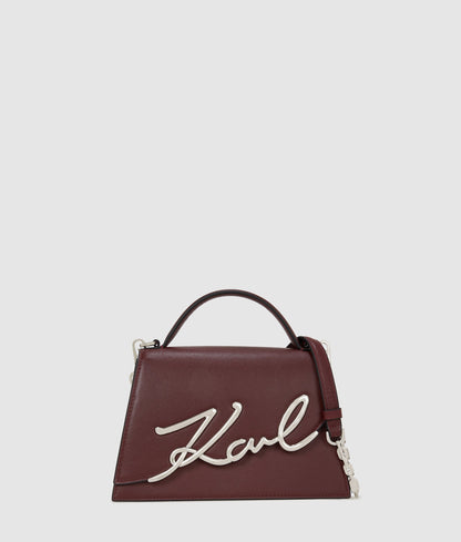 KarlLagerfeld Ksignature Medium Crossbody Bag Windsor Wine