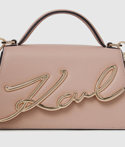 KarlLagerfeld Ksignature Small Crossbody Bag Pink