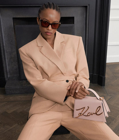 KarlLagerfeld Ksignature Small Crossbody Bag Pink