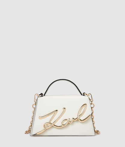 KarlLagerfeld Ksignature Small Crossbody Bag Off White