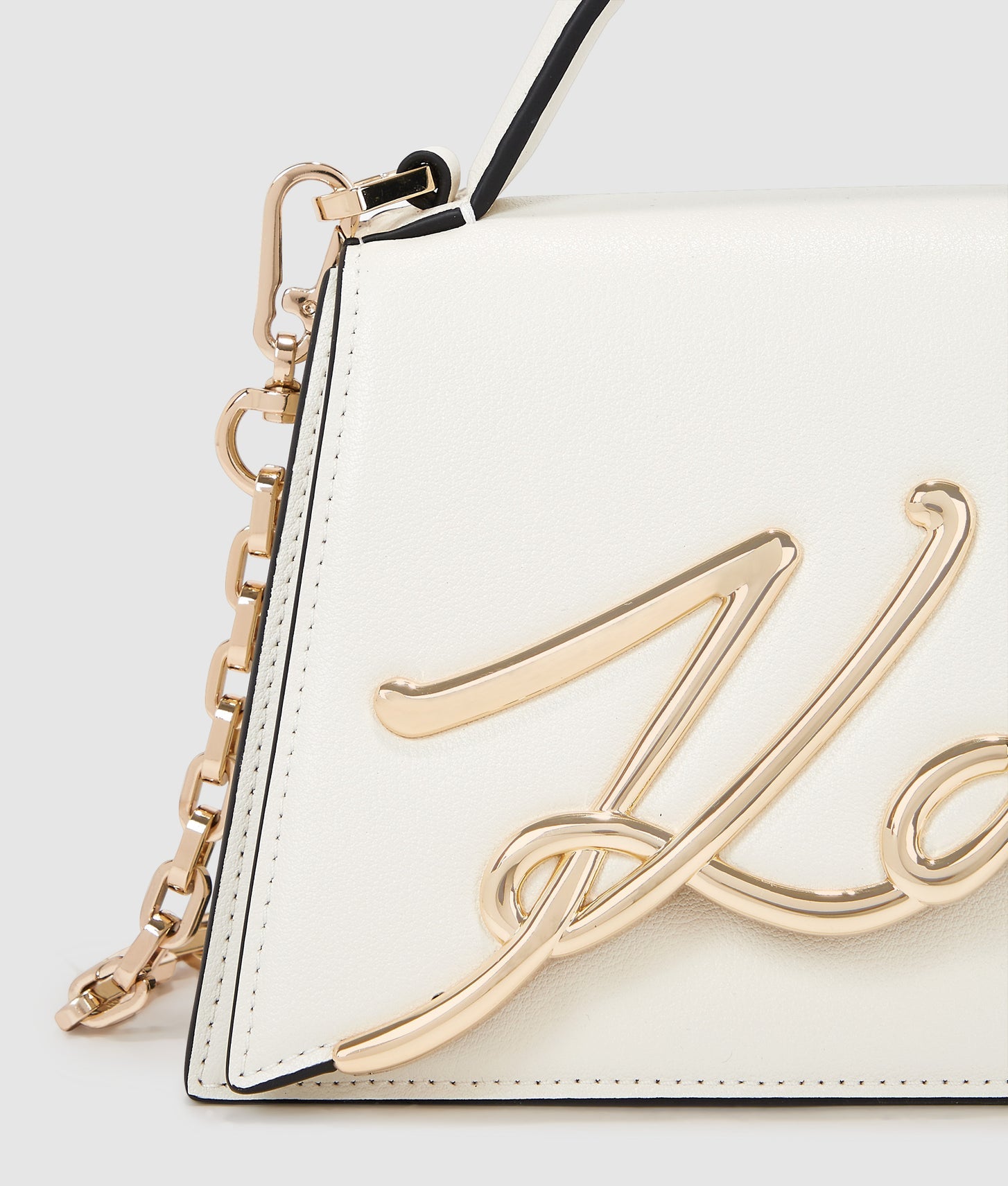 KarlLagerfeld Ksignature Small Crossbody Bag Off White