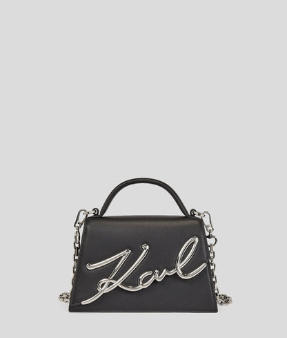 KarlLagerfeld Ksignature Small Crossbody Bag Black-Nickel
