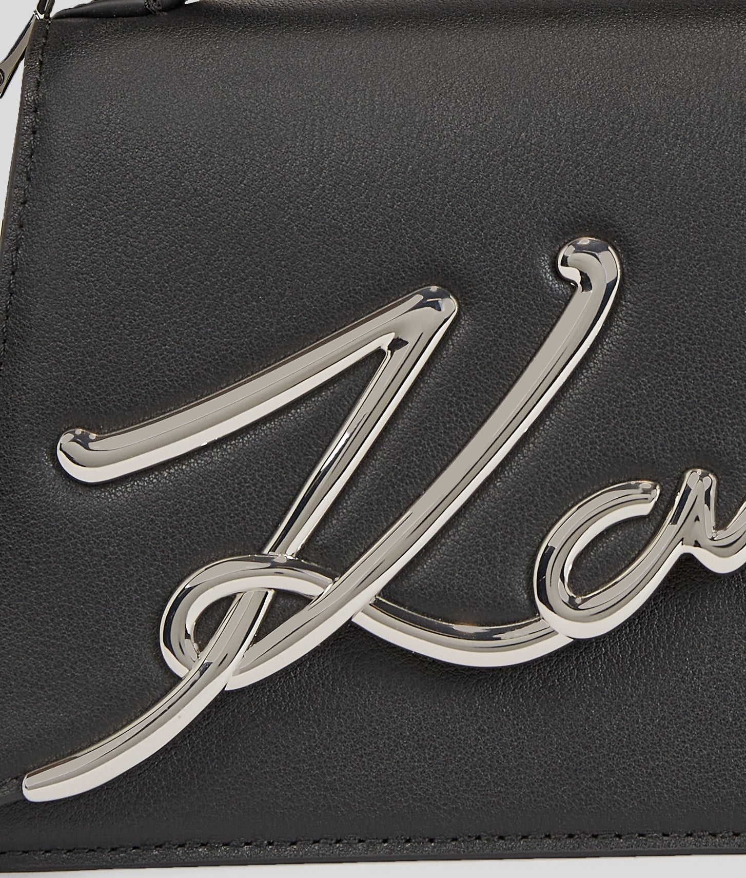 KarlLagerfeld Ksignature Small Crossbody Bag Black-Nickel