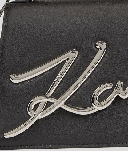 KarlLagerfeld Ksignature Small Crossbody Bag Black-Nickel
