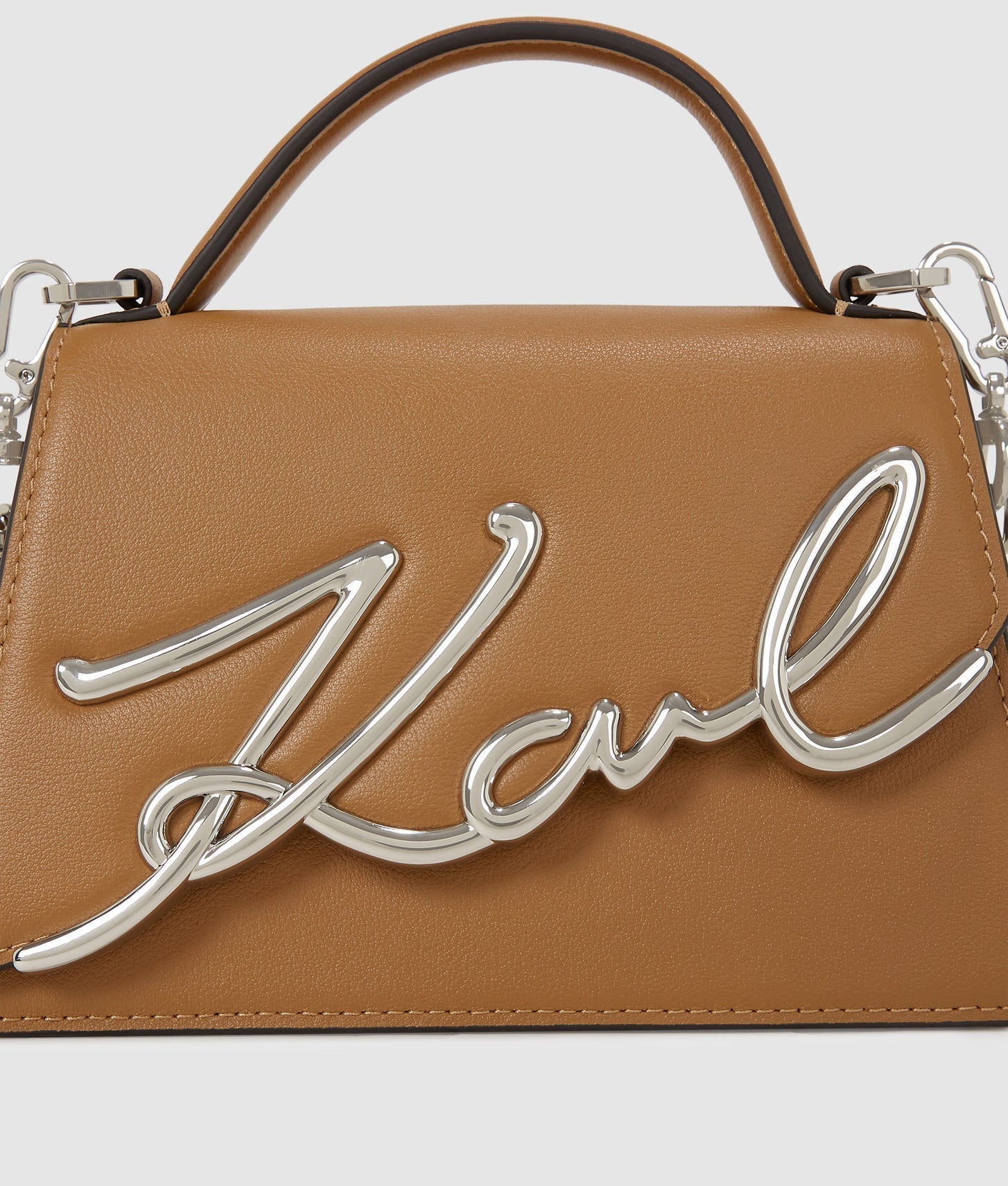 KarlLagerfeld Ksignature Small Crossbody Bag Caramel