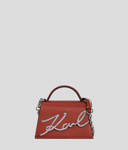 KarlLagerfeld Ksignature Small Crossbody Bag Red Brick