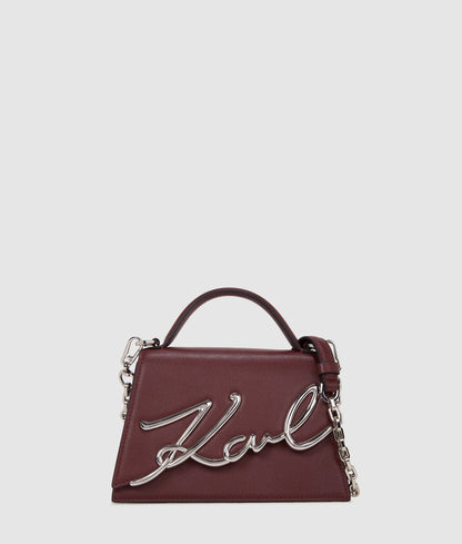 KarlLagerfeld Ksignature Small Crossbody Bag Windsor Wine