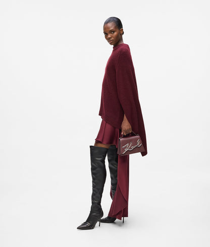 KarlLagerfeld Ksignature Small Crossbody Bag Windsor Wine