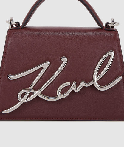 KarlLagerfeld Ksignature Small Crossbody Bag Windsor Wine
