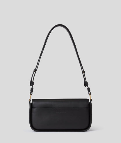 KarlLagerfeld Ksignature Two-Way Crossbody Bag Black-Vibration Gold