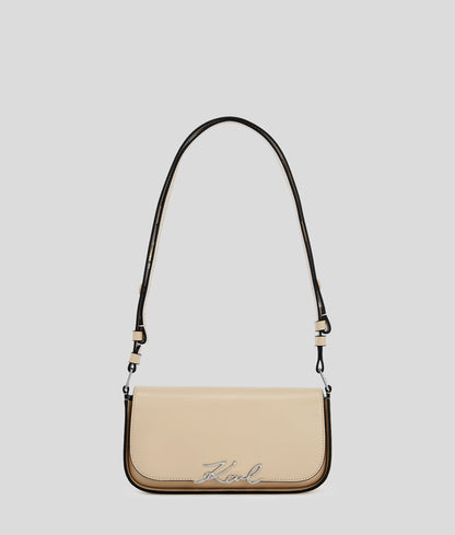 KarlLagerfeld Ksignature Two-Way Crossbody Bag Trench Beige