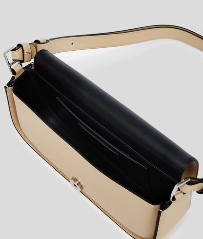 KarlLagerfeld Ksignature Two-Way Crossbody Bag Trench Beige