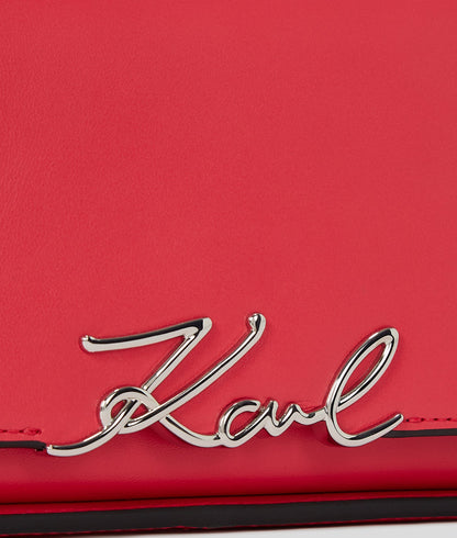 KarlLagerfeld Ksignature Two-Way Crossbody Bag Hibiscus