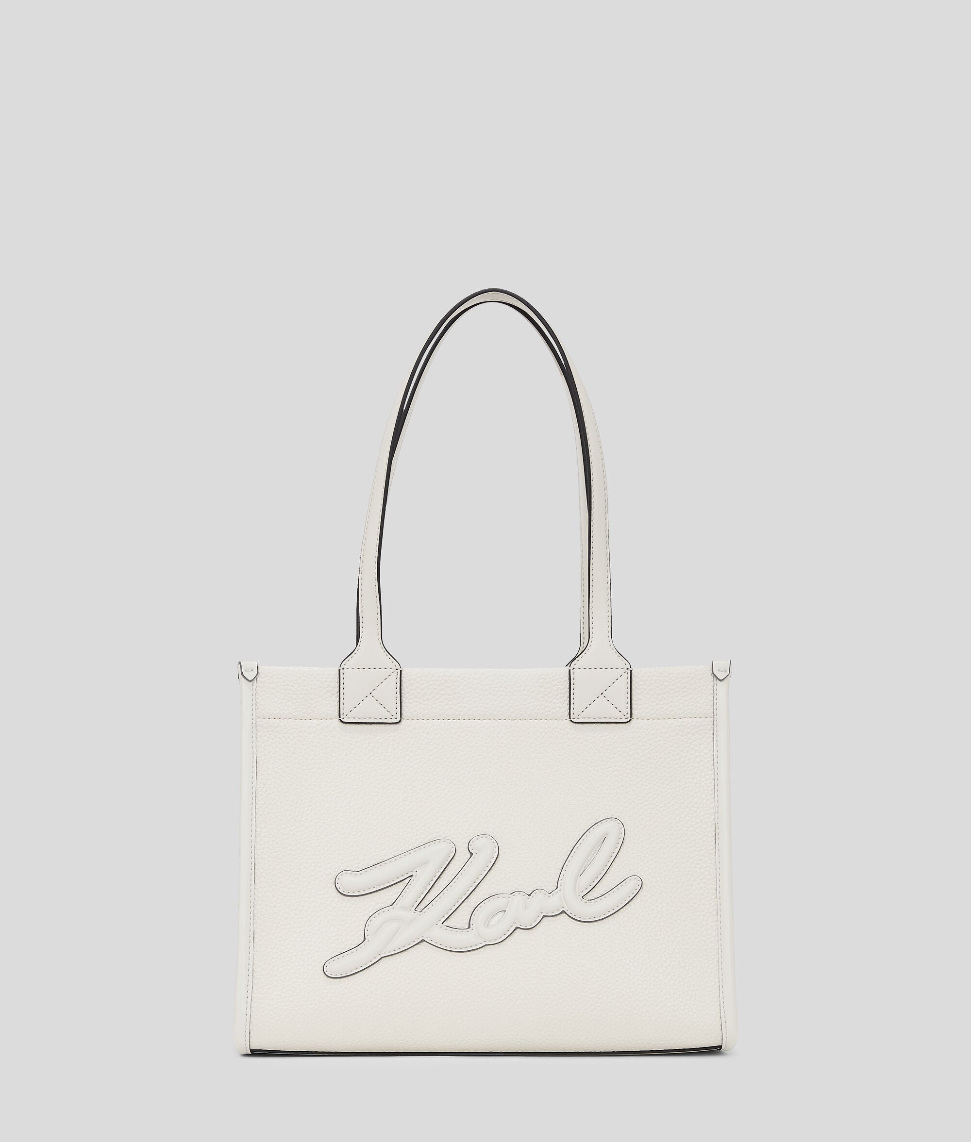 K/Skuare Grainy Medium Tote Bag Off White Off White