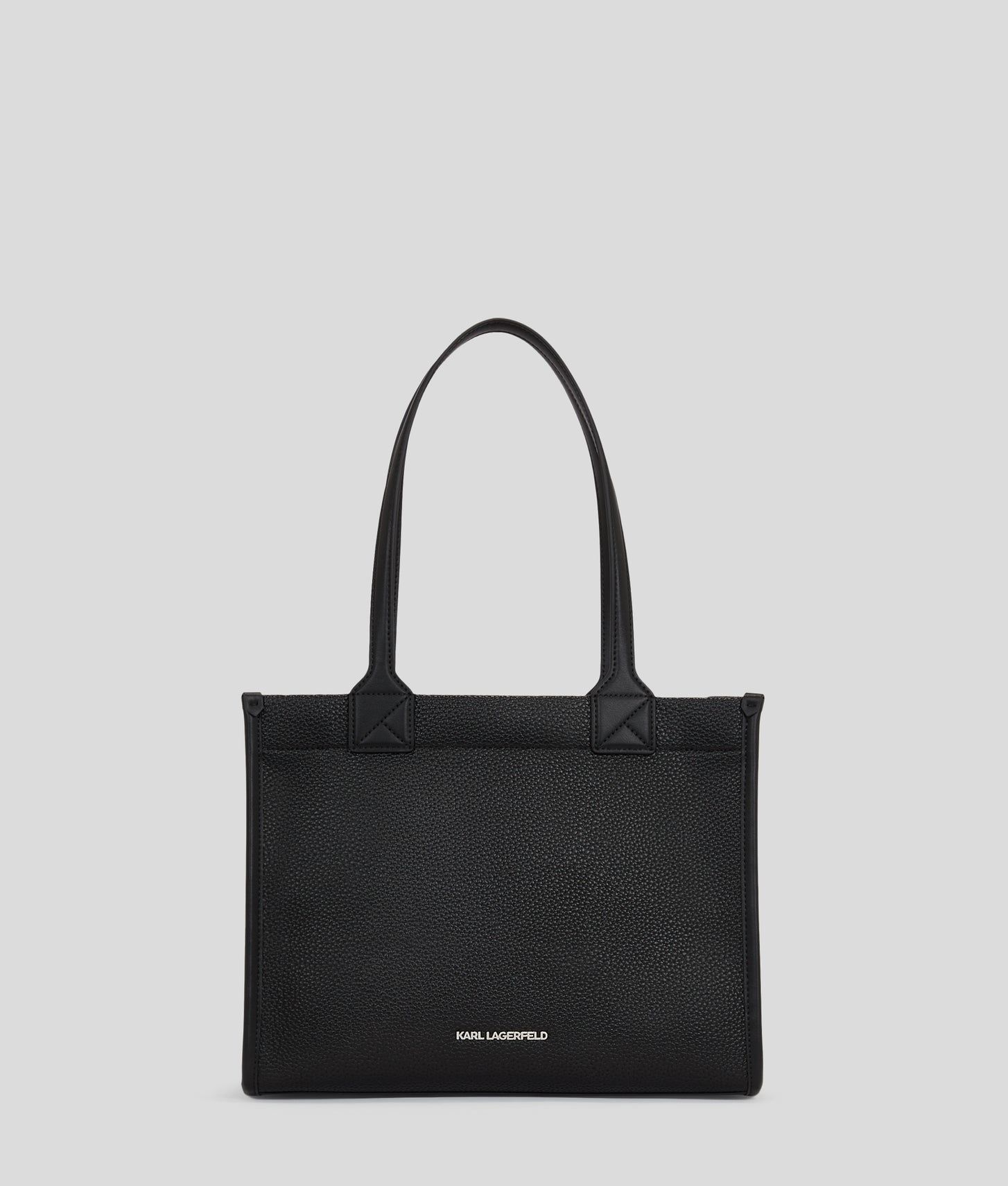 KarlLagerfeld Kskuare Grainy Medium Tote Bag Black