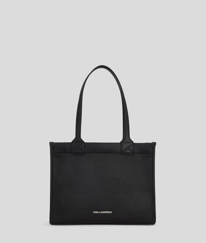 KarlLagerfeld Kskuare Grainy Medium Tote Bag Black